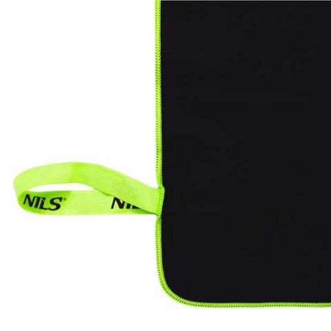 NILS NCR11 RĘCZNIK Z MIKROFIBRY CZARNY 140x70 cm NILS