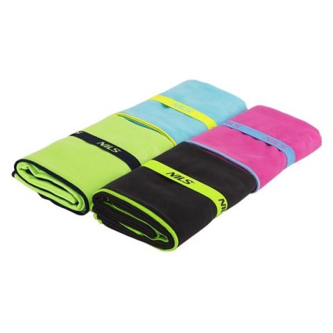 NILS NCR11 RĘCZNIK Z MIKROFIBRY CZARNY 140x70 cm NILS