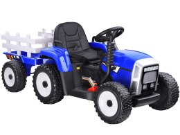 Traktor z przyczepą na akumulator + pilot PA0242 niebieski