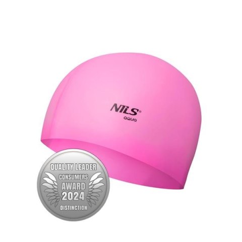 NILS AQUA NQC JEDNOKOLOROWY PK02 JASNORÓŻOWY CZEPEK SILIKONOWY NILS AQUA