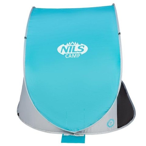 NILS NC3174 TURKUSOWO-SZARY NAMIOT PLAŻOWY SAMOROZKŁADAJĄCY PODŁOGA NILS