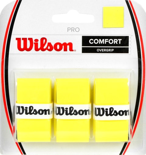 Wilson Owijka Wilson Pro Comfort Overgrip żółta 3szt WRZ4014YE