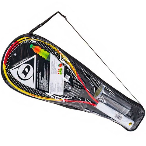 Dunlop Zestaw do Speedmintona Racketball Set Dunlop żólto-czerwone 762091