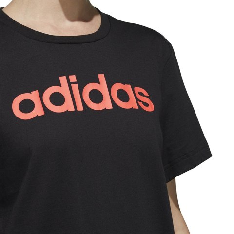 Adidas Koszulka damska adidas Essentials Linear Loose Tee czarna GL6333