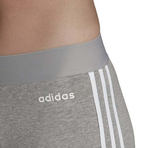 Adidas Legginsy damskie adidas Essentials 3 Stripes Tight jasnoszare FQ4123