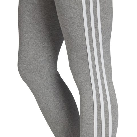 Adidas Legginsy damskie adidas Essentials 3 Stripes Tight jasnoszare FQ4123