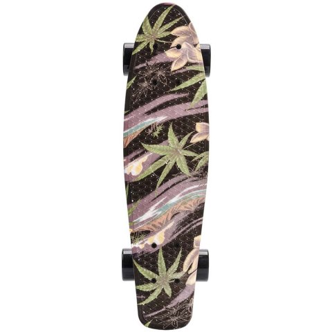 Meteor Deskorolka Meteor Multikolor Flowers czarno-zielona 22606