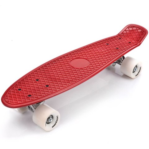 Meteor Deskorolka Meteor plastikowa czerwono-biała 22630