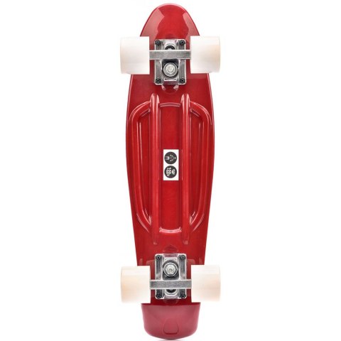 Meteor Deskorolka Meteor plastikowa czerwono-biała 22630