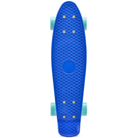 Meteor Deskorolka Meteor plastikowa niebiesko-błękitno-żółta 22629