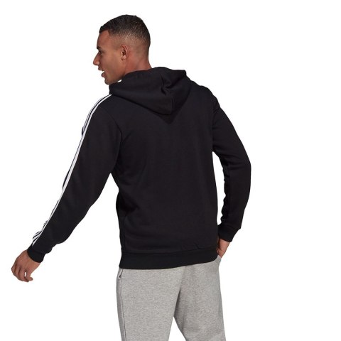 Adidas Bluza męska adidas Essentials Full-Zip Hoodie czarna GK9051