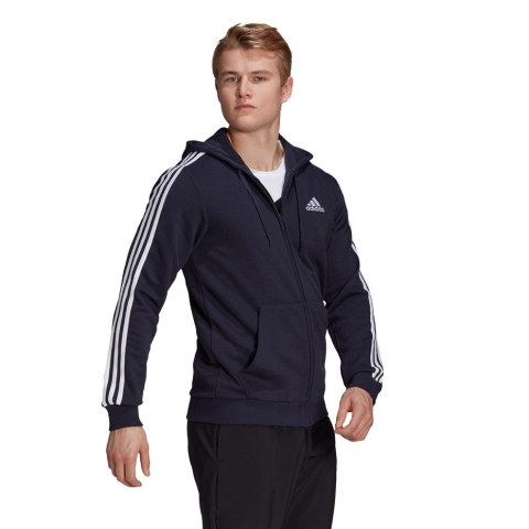 Adidas Bluza męska adidas Essentials Full-Zip Hoodie granatowa GK9033