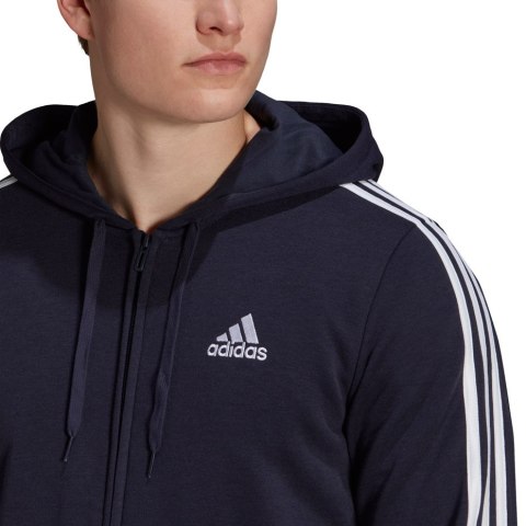 Adidas Bluza męska adidas Essentials Full-Zip Hoodie granatowa GK9033