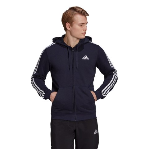 Adidas Bluza męska adidas Essentials Full-Zip Hoodie granatowa GK9033