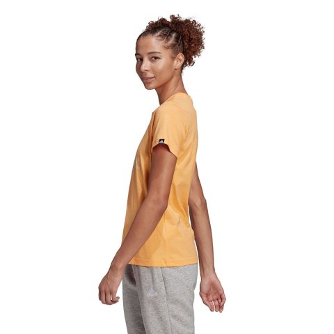 Adidas Koszulka damska adidas Outlined Floral Graphic T-Shirt żółta GL1030