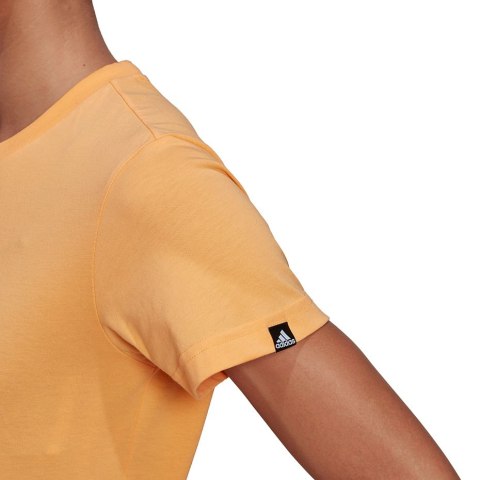 Adidas Koszulka damska adidas Outlined Floral Graphic T-Shirt żółta GL1030