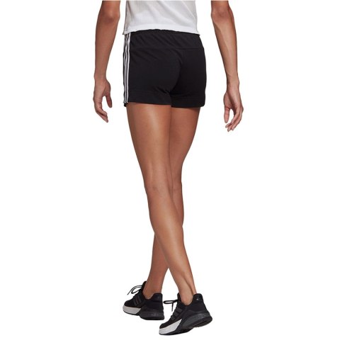 Adidas Spodenki damskie adidas Essentials Slim Shorts czarno-białe GM5523
