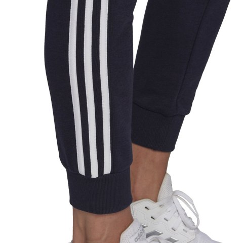 Adidas Spodnie damskie adidas Essentials Slim Tapered Cuffed Pant granatowe GM8736