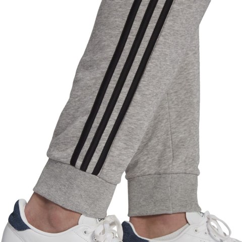 Adidas Spodnie męskie adidas Essentials Tapered Cuff 3 Stripes szare GK8889