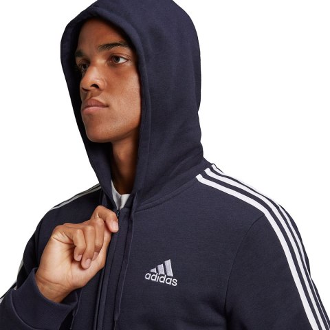 Adidas Bluza męska adidas Essentials Full-Zip Hoodie granatowa GK9053