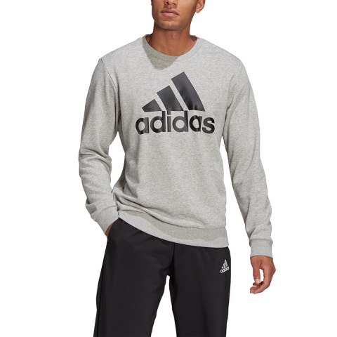Adidas Bluza męska adidas Essentials Sweatshirt szara GK9077