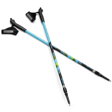 Spokey Kijki Nordic Walking Spokey Meadow niebiesko-czarno-zielone 929462
