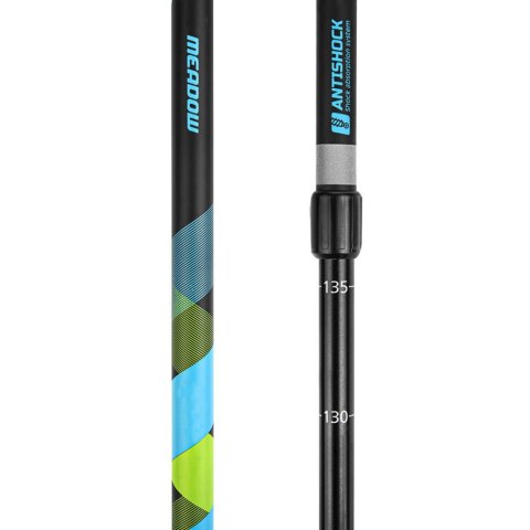 Spokey Kijki Nordic Walking Spokey Meadow niebiesko-czarno-zielone 929462