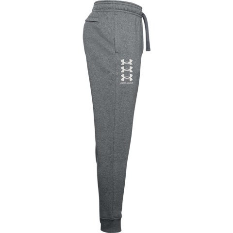 Under Armour Spodnie męskie Under Armour Rival Fleece 3Logo Jogger ciemnoszare 1357131 012