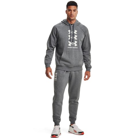 Under Armour Spodnie męskie Under Armour Rival Fleece 3Logo Jogger ciemnoszare 1357131 012