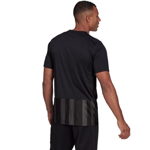 Adidas teamwear Koszulka męska adidas Striped 21 Jersey czarna GN7625