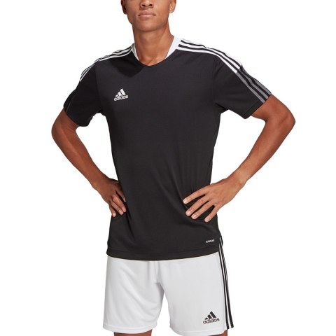 Adidas teamwear Koszulka męska adidas Tiro 21 Training Jersey czarna GM7586
