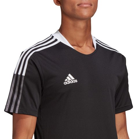 Adidas teamwear Koszulka męska adidas Tiro 21 Training Jersey czarna GM7586