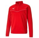 Puma Bluza męska Puma teamRISE 1 4 Zip Top czerwona 657394 01