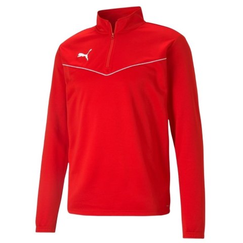 Puma Bluza męska Puma teamRISE 1 4 Zip Top czerwona 657394 01