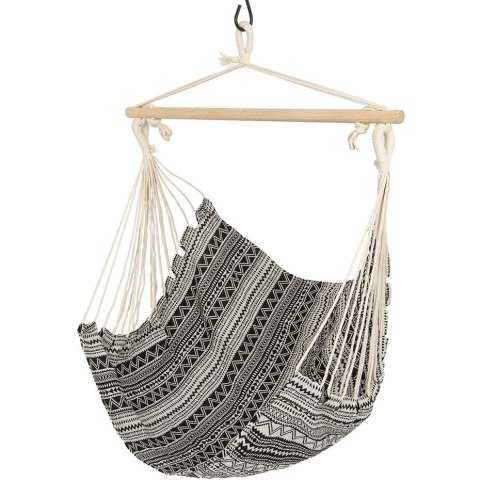 Royokamp Hamak fotel brazylijski 100x100 Etno czarno-biały 1029634