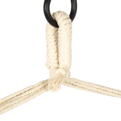 Royokamp Hamak fotel brazylijski 100x100 Etno czarno-biały 1029634