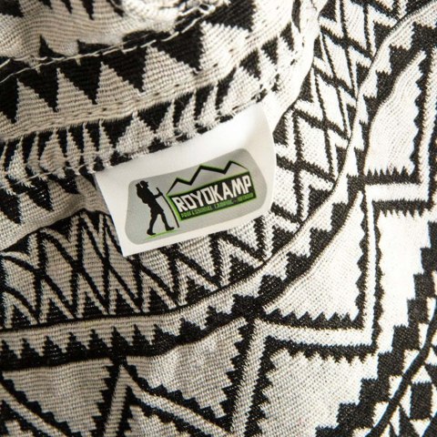 Royokamp Hamak fotel brazylijski 100x100 Etno czarno-biały 1029634