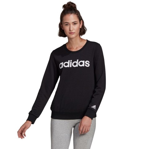 Adidas Bluza damska adidas Essentials Linear Sweatshirt czarna GL0718