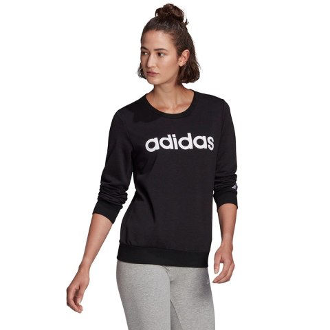 Adidas Bluza damska adidas Essentials Linear Sweatshirt czarna GL0718