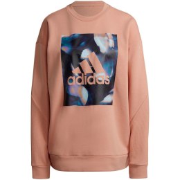Adidas Bluza damska adidas Youforyou Sweatshirt morelowa HA2431