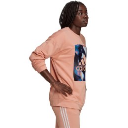 Adidas Bluza damska adidas Youforyou Sweatshirt morelowa HA2431