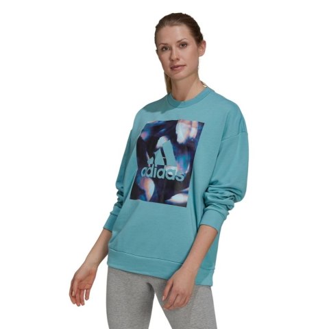 Adidas Bluza damska adidas uforu Sweatshirt niebieska GS3893