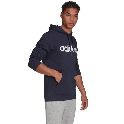 Adidas Bluza męska adidas Essentials Linear granatowa GK9068