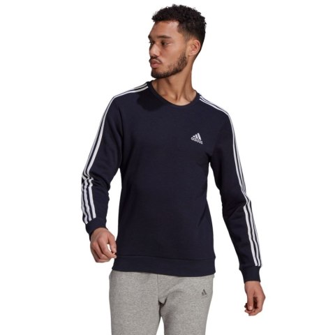 Adidas Bluza męska adidas Essentials Sweatshirt granatowa GK9111