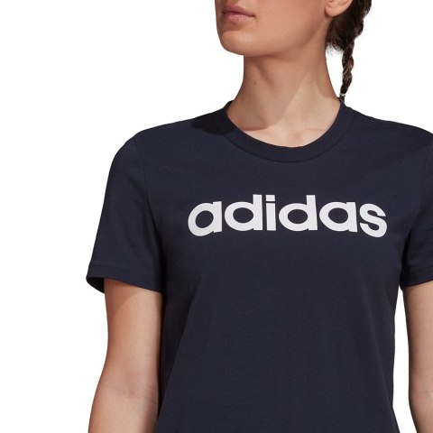 Adidas Koszulka damska adidas Essentials Slim Logo granatowa H07833