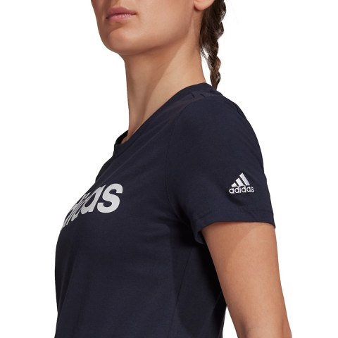 Adidas Koszulka damska adidas Essentials Slim Logo granatowa H07833