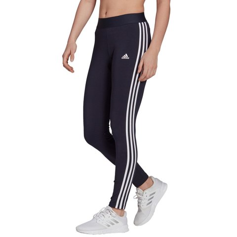 Adidas Legginsy damskie adidas Essentials 3S granatowe H07771