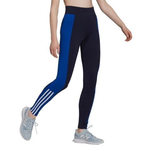 Adidas Legginsy damskie adidas Essentials Colorblock czarno-niebieskie GS6323