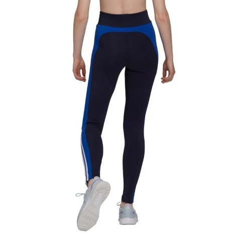 Adidas Legginsy damskie adidas Essentials Colorblock czarno-niebieskie GS6323