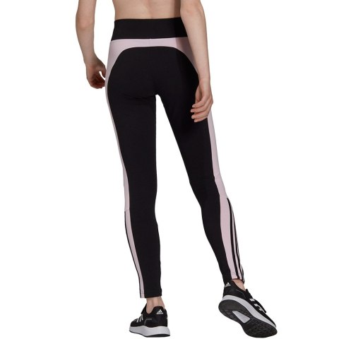 Adidas Legginsy damskie adidas Essentials Colorblock czarno-różowe GS6325